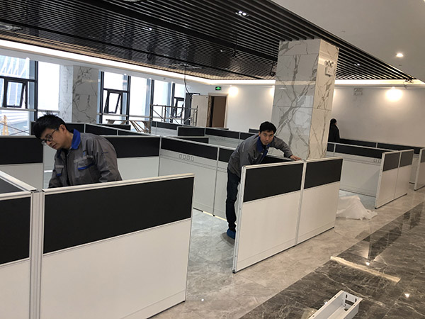 智贤达办公家具家具现场施工图